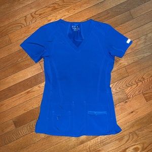 Med Couture Royal blue scrub top